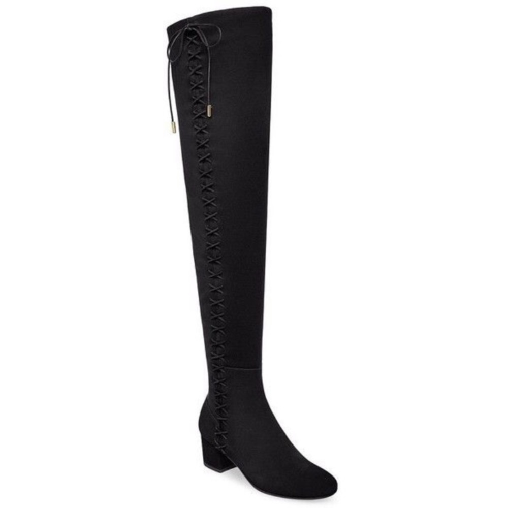 BRAND NEW Brian Atwood Over the knee Black Suede Boots NWT